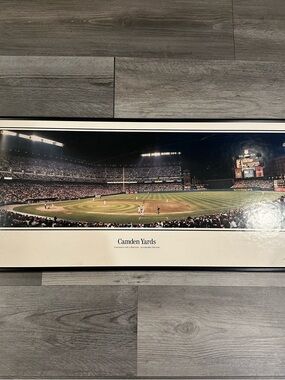 MLB Camden Yards Panoramic Stadium Print – Navy Blue, Green, White